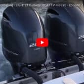 Boat TV Ribeye English Channel Crossing - Eight 21 Delivery Yamaha