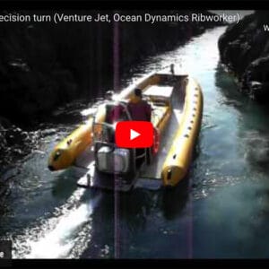 Jet RIB boat precision turn @ RIBs ONLY - Home of the Rigid Inflatable Boat