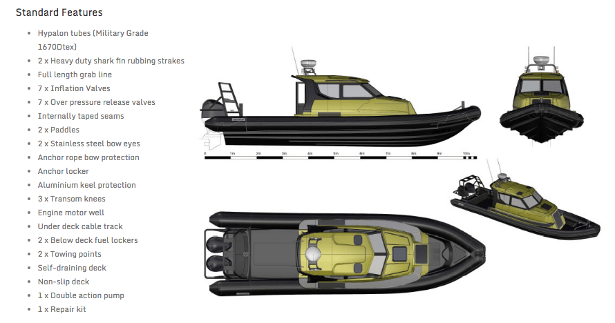 Gemini Waverider 1060 Cabin Version @ RIBs ONLY - Home of the Rigid Inflatable Boat