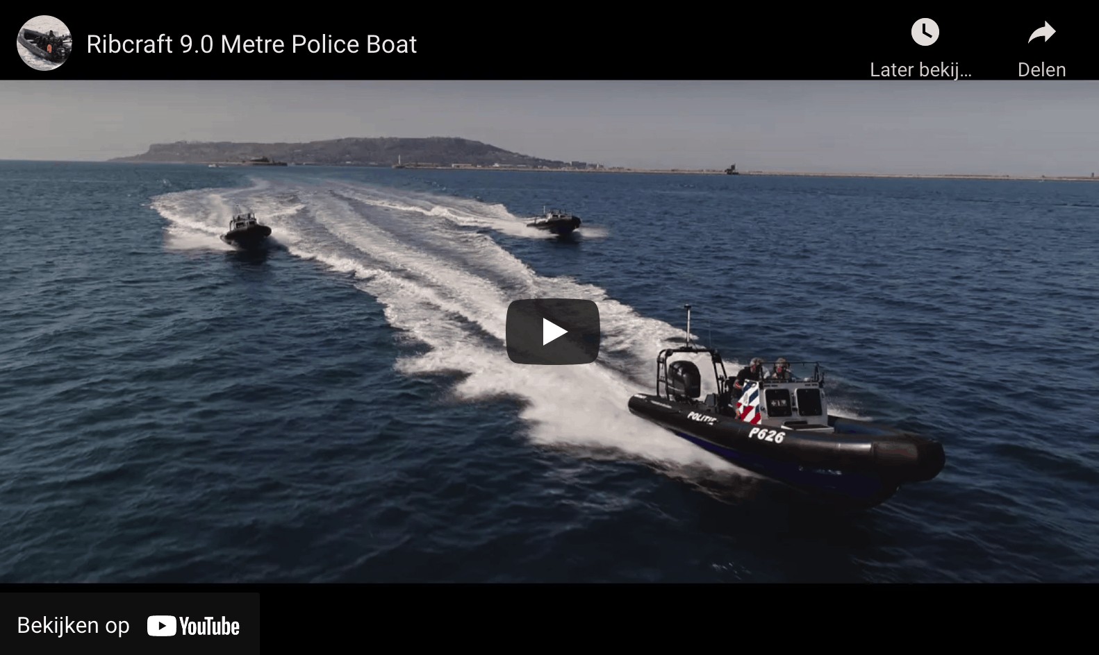 RIB Ribcraft 9.0 Metre Police Boats