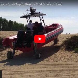 Amphibious Boat- Airport Rescue Boat Drives on Land - ASIS