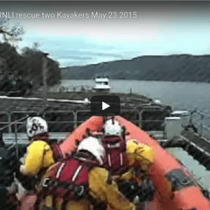 Loch Ness RNLI Rescue Two Kayakers