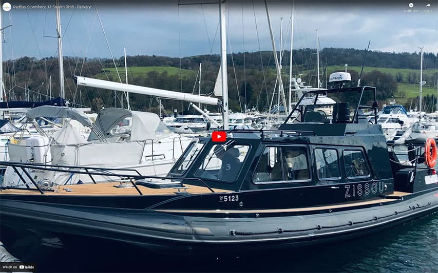 RedBay Stormforce 11 Stealth Rigid Inflatable Boat in Rough Sea