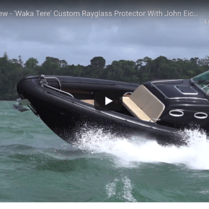 12 m Rigid Inflatable Boat 'Waka Tere' Custom Rayglass Protector