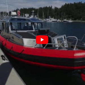 33 ft Rigid Inflatable Boat Full Cabin Sport Walkthrough