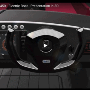 Zodiac eJET450 Electric Rigid Inflatable Boat Presentation in 3D