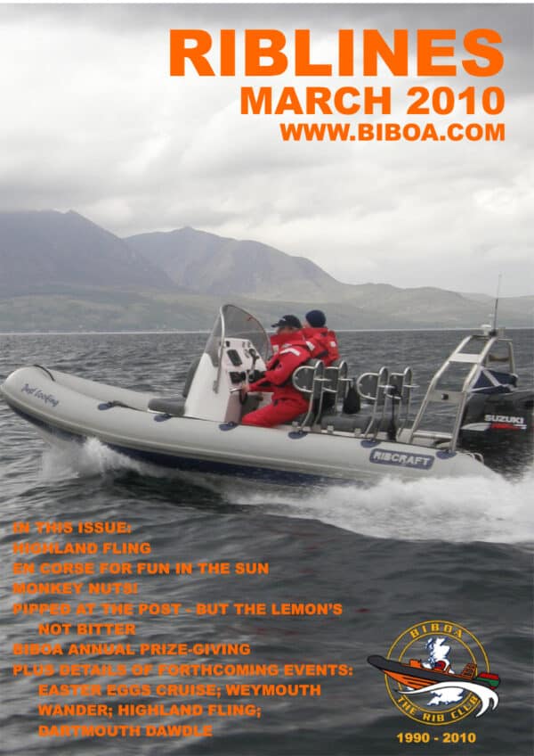 BIBOA March 2010 cover @ RIBs ONLY - Home of the Rigid Inflatable Boat