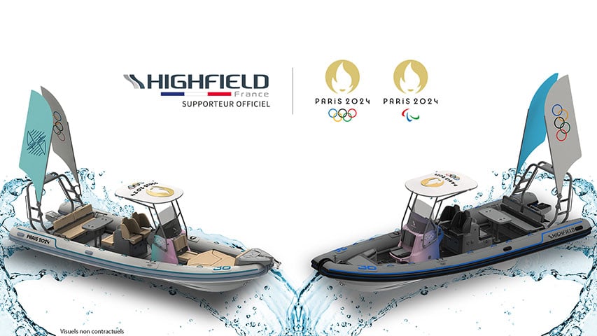 Paris Olympics 2024 and Highfield partnering @ RIBs ONLY - Home of the Rigid Inflatable Home