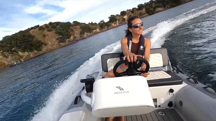 Highfield EJET330 Powered by ZeroJet driving @ RIBs ONLY - Home of the Rigid Inflatable Boat