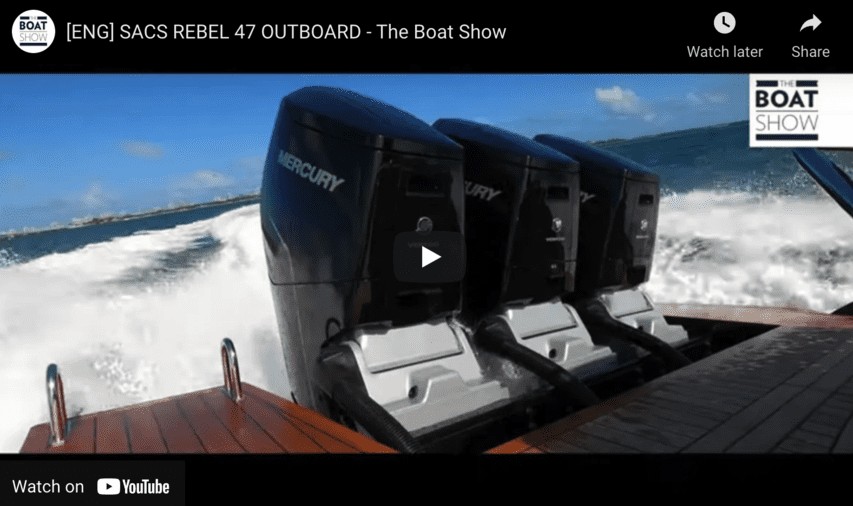 Sacs Rebel 47 Triple Mercury Outboard RIB - RIBs ONLY